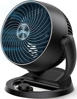 DREO Fan for Bedroom, 12 Inches, 70ft Powerful Airflow, 25db Quiet Table Air Circulator Fans for Whole Room, 120° Adjustable Tilt, 3 Speeds...
